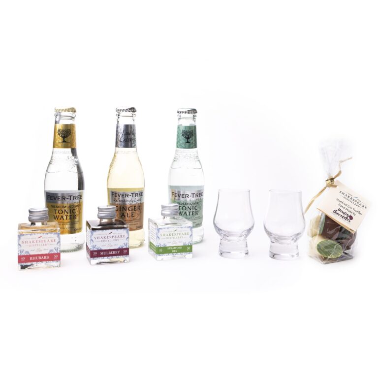 gin and tonic water tasting set