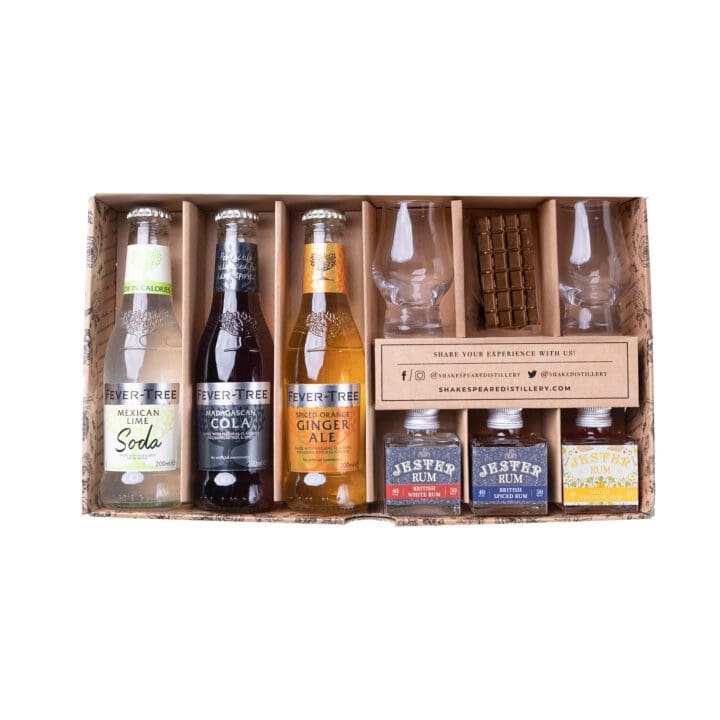 home rum tasting kit assortment in box