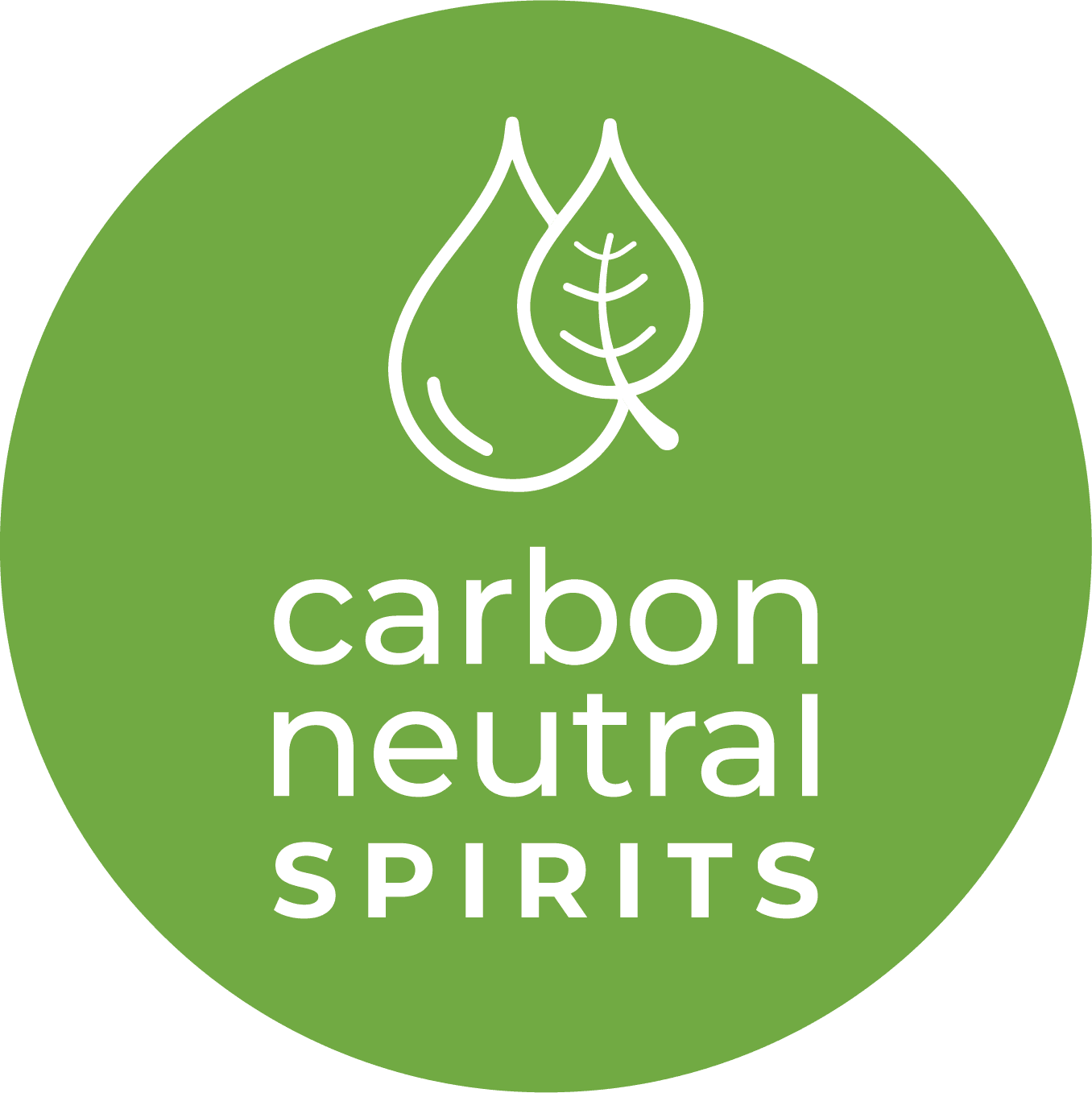 carbon neutral spirits outline emblem