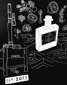 Where does Gin come from? Stratford Gin chalk board image
